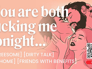ASMR Audio Porn: Friends with Benefits Bi MFM Threesome with Anal Sex & Double Penetration - Erotic Audio