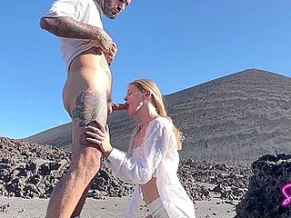 Public Sex - We Hiked A Volcano And He Erupted In My Mo...
