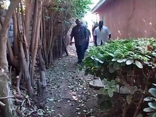 Black and white double penetrated anal orgy...cum in mouth