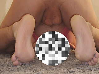 Slut getting fucked by a huge dildo and her mistress.