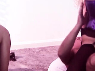 Vanessa Hill, Cindy Behr, and Gabriela Glazer unleash their inner whores in this red hot femdom fetish scene