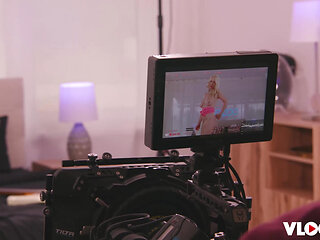 Naughty Vera Jarw's Tight Pussy Gets Fucked On Behind The Scene