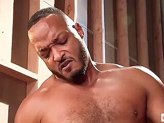 Dillon Diaz - Ebony Bareback Sensual Kissing