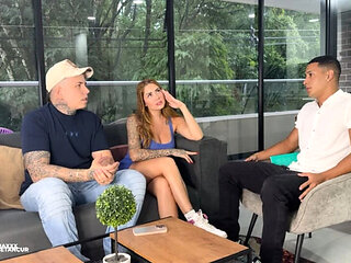 Sexy Colombian Couple Threesome with Horny Therapist Monique Fuentes - Big Tits, Big Ass, Rough Sex