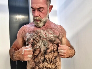 Hairy Jack Taking a Shower
