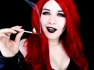 Asmr russian demon: Redhead, Public  Cosplay Porn