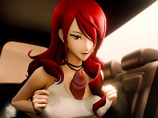 Yukari and Mitsuru get a ride