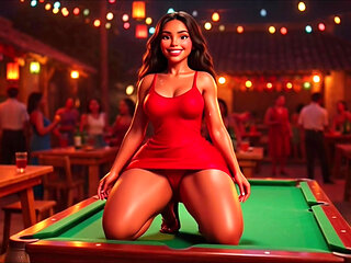 Hot Slim Favelada With Big Ass Dances Wildly At Pagode Gets Naked On Table Then Squats To Pee In Dark Alley