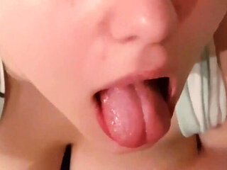 Homemade Cum Swallow Compilation - Close Up Blowjob & Cumshot #1 with Amateur Girl Chu-Chubi