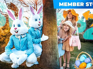 Easter Family Swap Taboo - Horny MILF Coco Lovelock & Aria Valencia Secret Doggystyle Fuck & Blowjobs