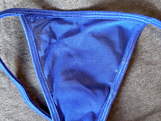 Cum on wife's panties 22