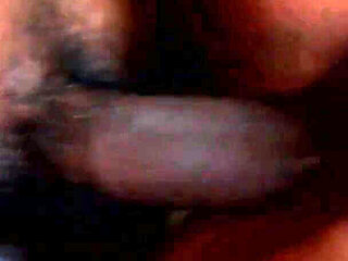 Horny Ebony Slut Sucks and Fucks Hard Cock on the Couch