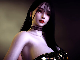 Beautiful stepsister with sexy suit