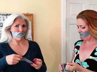 Redhead and Blonde Lesbian 69 and Cum