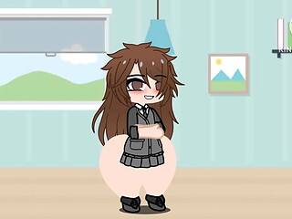 Joven culona hablando (Gacha club)