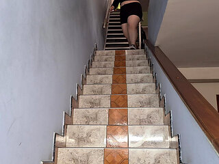 Running Down the Stairs