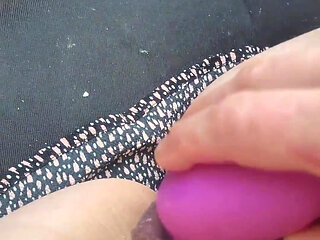 Tattoo Girl Masturbation in Car When Man Is Driving