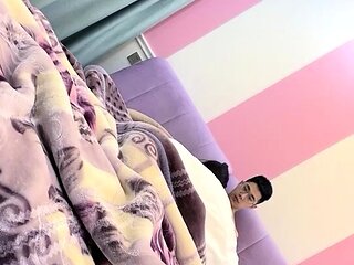 Cute amateur Asian web cam girl teases her great body