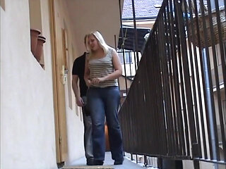 Amateur real couple pussy fucking in dogging position...bedroom sex