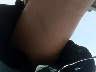 Real amateur outdoor couple enjoying hard fucking action