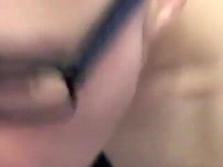 Flexible Amateur Guy Sucks Own Big Cock in Fetish Solo