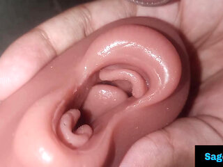 Desi Indian Cock Quenched Thirst From Silicone Pussy Part-1