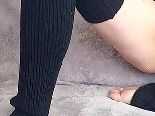 Hottie Tries on Dress and Masturbates
