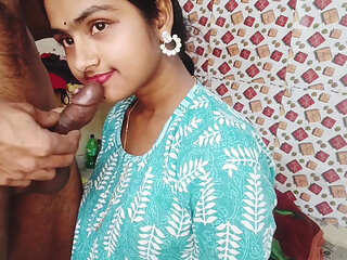 Session 22. Indian Desi Romantic Couple, Blowjob Cumshot Sex