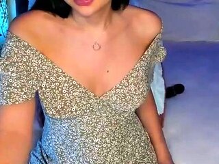 Amateur striptease and Solo masturbation