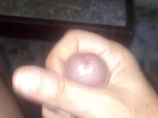 Young boy with throwing a lot of milk