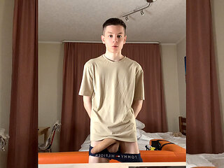 Horny Twink Evgeny Is Misusing the Kitchen Table Again!!!!