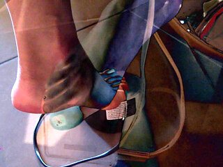 Me Sewing Barefoot on My Sewing Machine