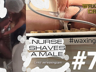 #77 Nurse Shaves a Male