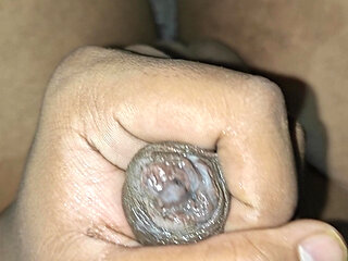 Solo masturbation of my cock and ass