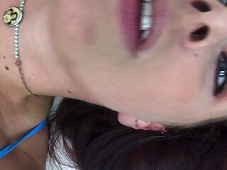 Chubby Brunette Big Boobs Dildo Masturbation