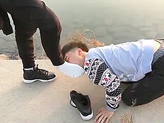 Chinese Twink Slave Fetish And Blowjob In Public