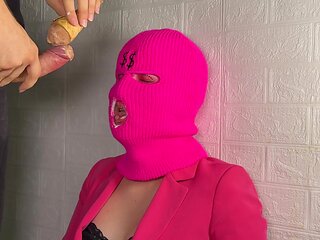 Ice Cream Game. I Caught A Thief And Made Her Play The Game Of Taste. Cumshot On Face At The End