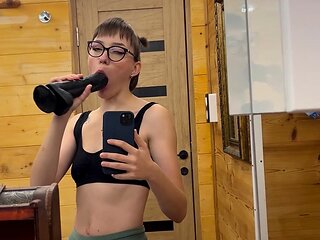 Deepthroat dildo BBC