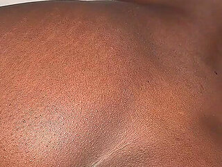 POV: Filling up Your Ebony Petite Wife as a Dessert. Creampie!