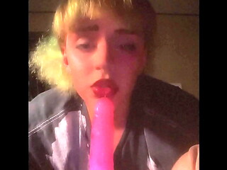 Femboy/t girl practices sucking you cock
