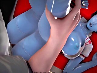 Visual novel sex game at the lush resort features voluptuous girls and some serious rump action