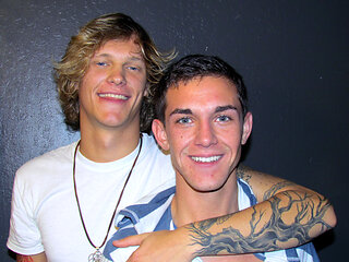 Hot blond guy fuck hard the ass of her boyfriend