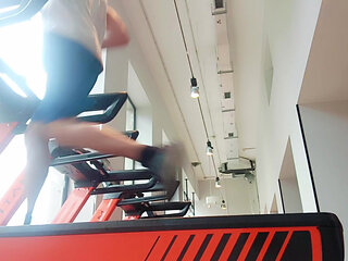 Sexy Guy Showing His Ass and Penis in the Gym