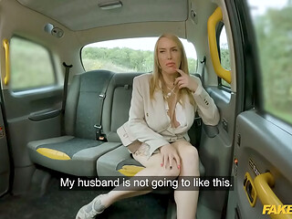 Boss Lady with Big Boobs wanted my COCK - Fake Taxi