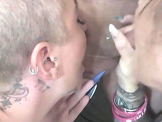 Double Blowjob Gloryhole From the Aunties