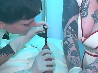 Latex Medical Procedure: Bound, Urethral Play, and Drained
