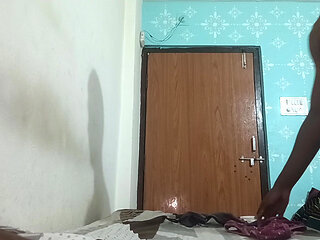 Desi Boy Wears Bra & Panty Solo Crossdressing Jerk Off