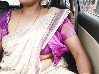 Part -2, Telugu Dirty Talks, Stepmom Stepson in Law Car Romantic Journey