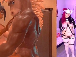 Fresh furry VR game fever with lewd action part two