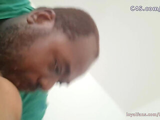 Masseuse Gets Her Redbone BBW Feet, Belly, N Titties Sucked on with Dia's 1st Footjob